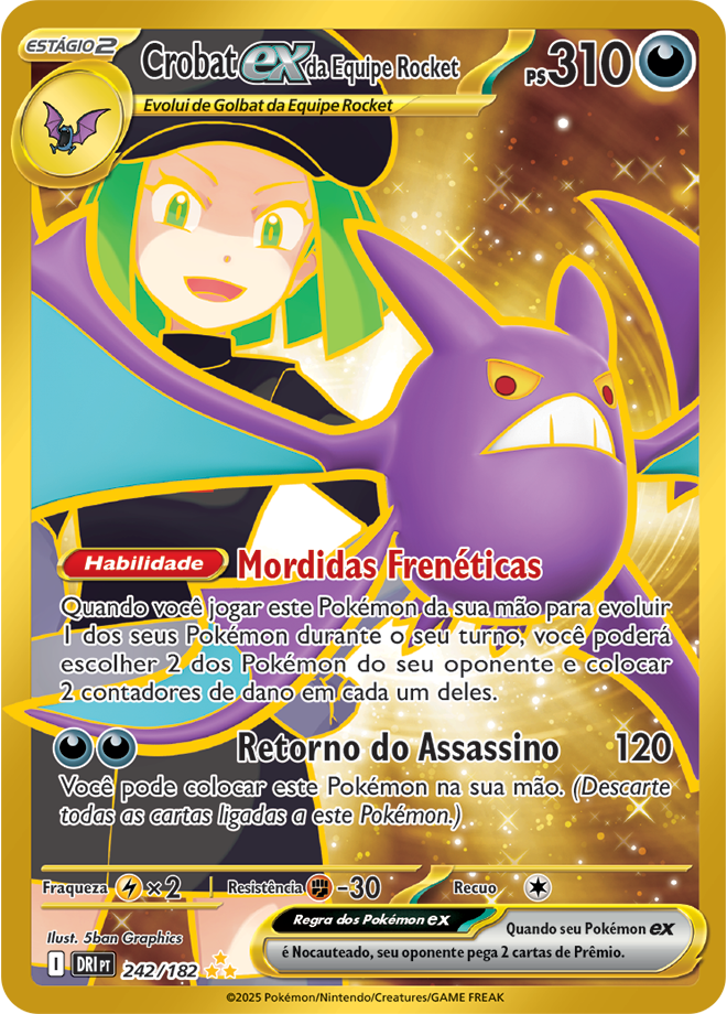 Carta Crobat ex da Equipe Rocket