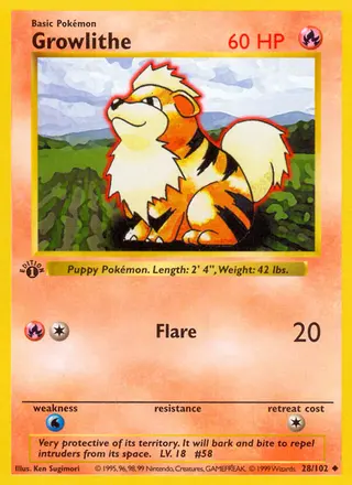 Carta Growlithe