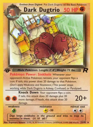 Carta Dark Dugtrio