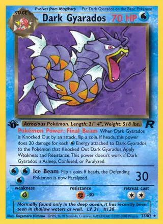 Carta Dark Gyarados