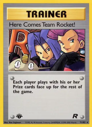 Carta Here Comes Team Rocket!