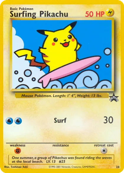 Carta Surfing Pikachu