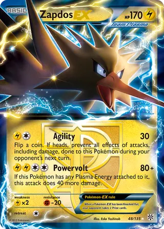 Carta Zapdos-EX