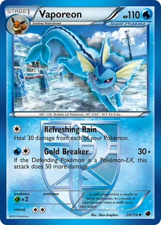 Carta Vaporeon