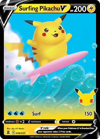 Carta Surfing Pikachu V