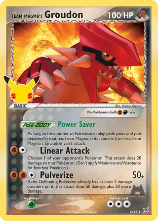 Carta Team Magma's Groudon