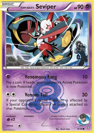 Carta Seviper da Equipe Aqua
