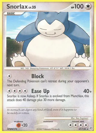 Carta Snorlax