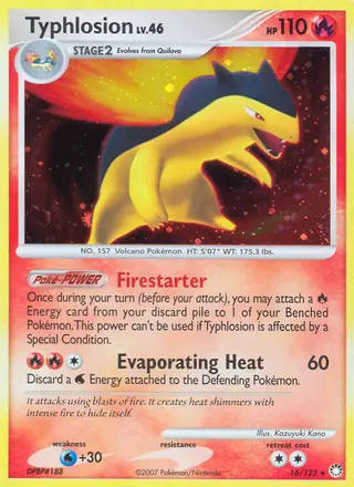 Carta Typhlosion