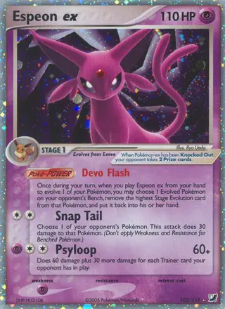 Carta Espeon ex