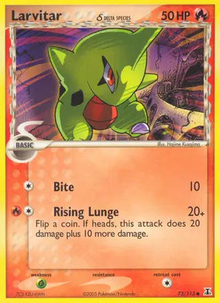 Carta Larvitar δ