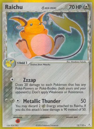 Carta Raichu δ