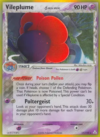 Carta Vileplume δ