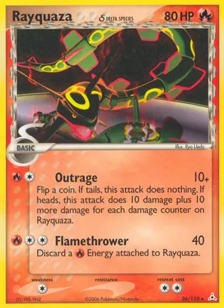 Carta Rayquaza δ