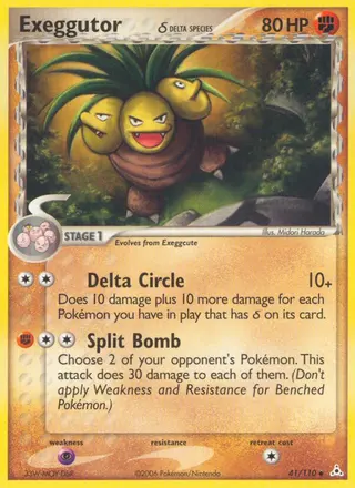 Carta Exeggutor δ