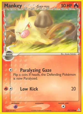 Carta Mankey δ
