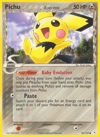 Carta Pichu δ