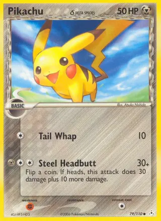 Carta Pikachu δ