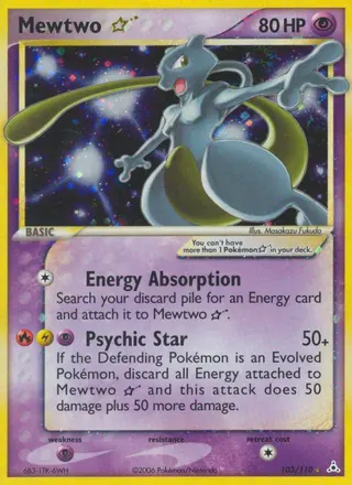 Carta Mewtwo Star