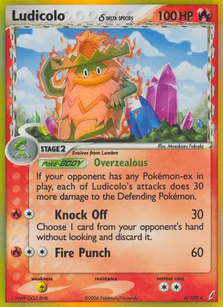 Carta Ludicolo δ