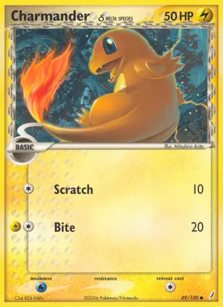 Carta Charmander δ