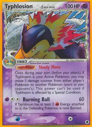 Carta Typhlosion δ