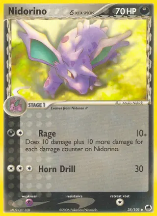 Carta Nidorino δ