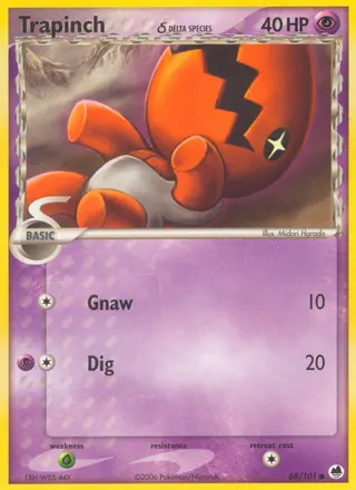 Carta Trapinch δ