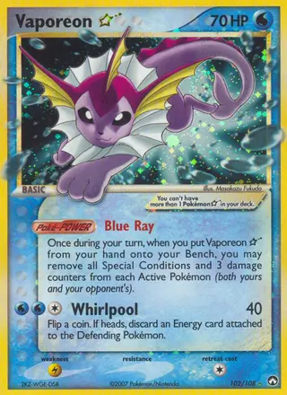 Carta Vaporeon Star