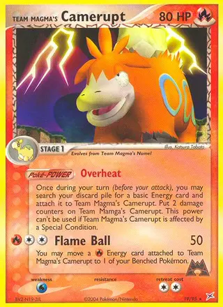 Carta Team Magma's Camerupt