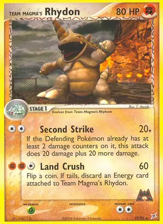Carta Team Magma's Rhydon