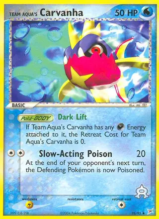 Carta Team Aqua's Carvanha