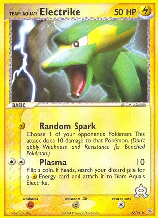 Carta Team Aqua's Electrike