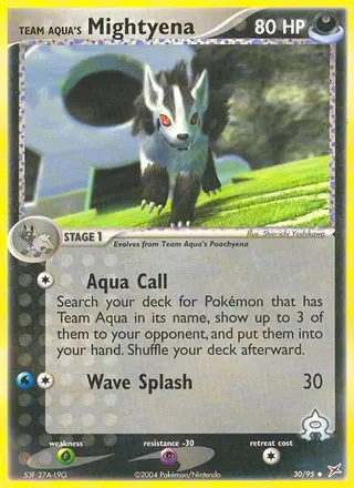 Carta Team Aqua's Mightyena