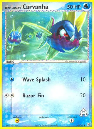 Carta Team Aqua's Carvanha