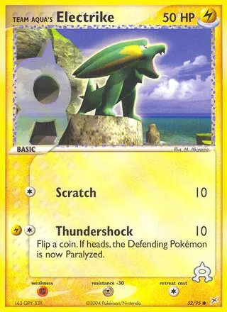 Carta Team Aqua's Electrike