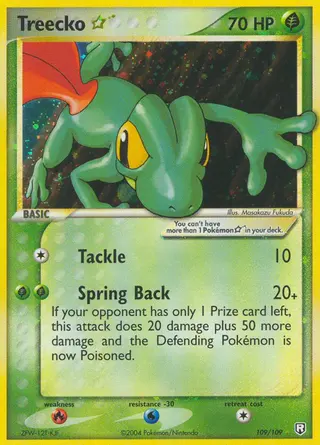 Carta Treecko Star