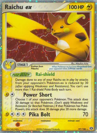 Carta Raichu ex