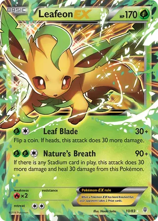 Carta Leafeon EX