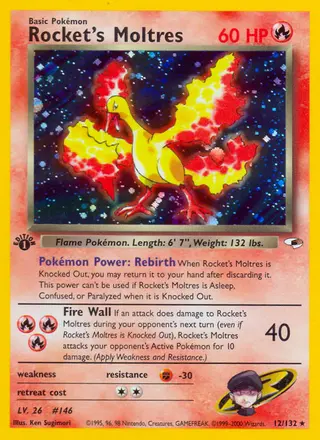 Carta Rocket's Moltres