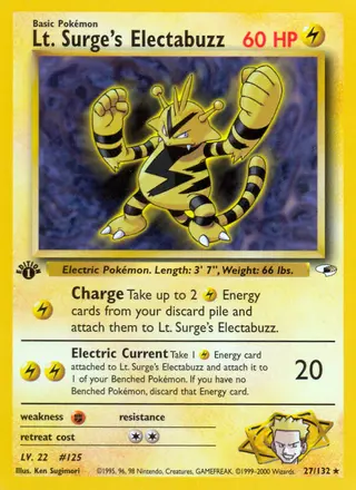 Carta Lt. Surge's Electabuzz