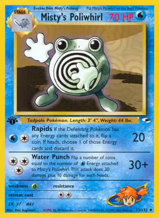 Carta Misty's Poliwhirl