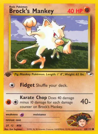 Carta Brock's Mankey