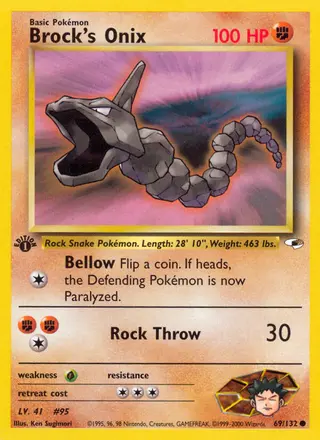 Carta Brock's Onix