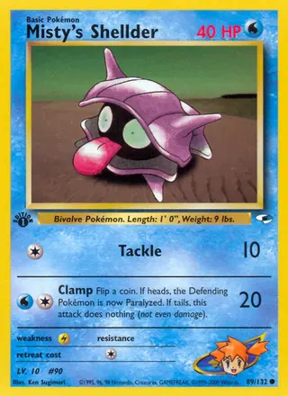 Carta Misty's Shellder