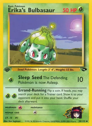 Carta Erika's Bulbasaur