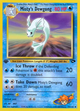 Carta Misty's Dewgong
