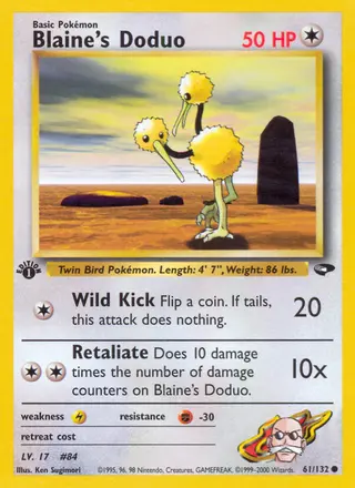 Carta Blaine's Doduo