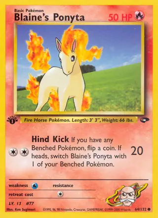 Carta Blaine's Ponyta