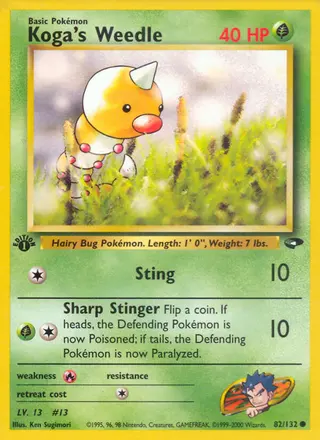 Carta Koga's Weedle
